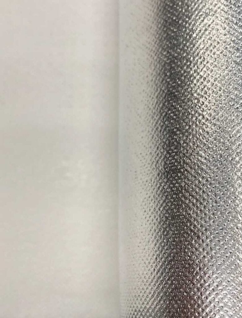 ES® Reflective fabric, radiant barrier fabric. Also known as Temptrol.