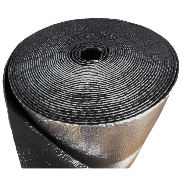 Roll of ES® Double Bubble Black reflective insulation.