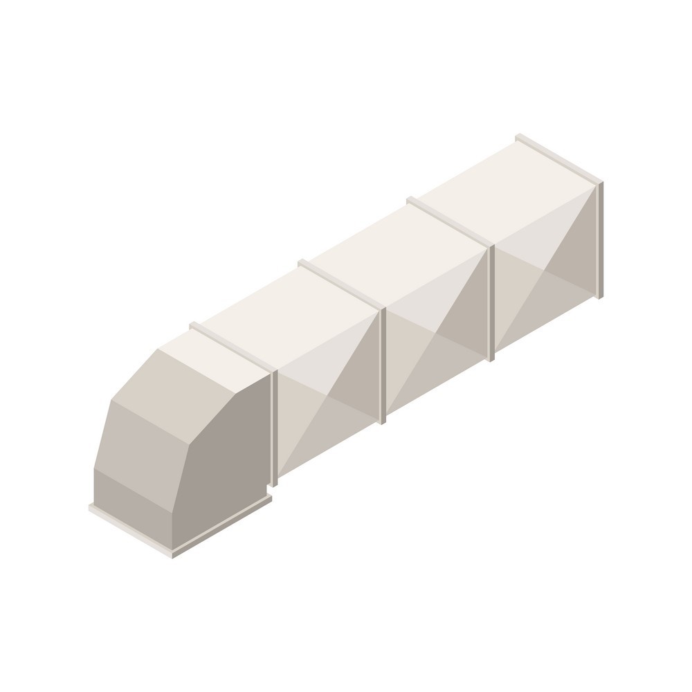 Alt Text: ES® Reflective Fabric used for air duct insulation