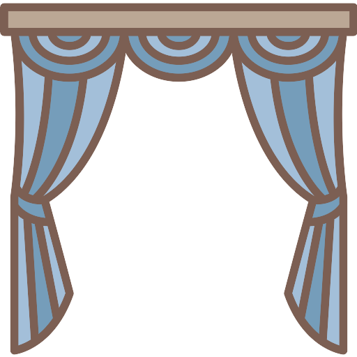 Alt Text: Curtain liners featuring ES® Reflective Fabric for insulation