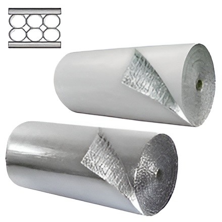 Reflective Bubble Insulation featuring double bubble double foil, double bubble white foil and double bubble black foil variants.