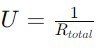 Formula for u value
