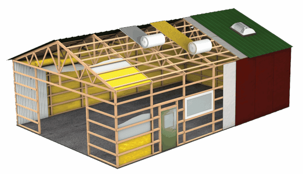 Pole Barn Insulation | Post Frame Building Insulation | Energy Shield ...