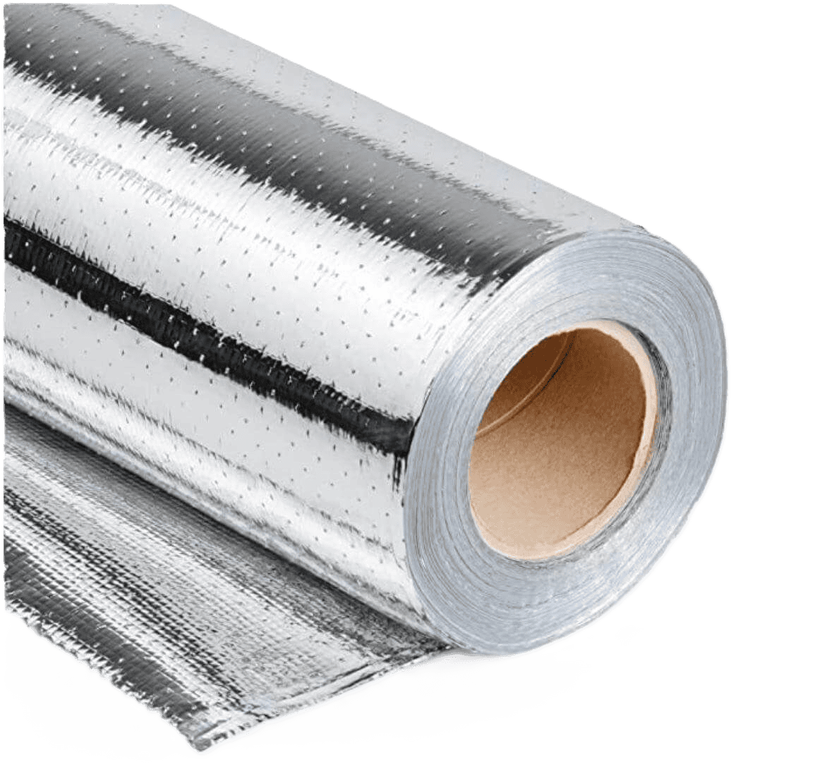 Roll of ES® 55G Perforated RFID Radiant Barrier foil for Energy-Efficient Homes