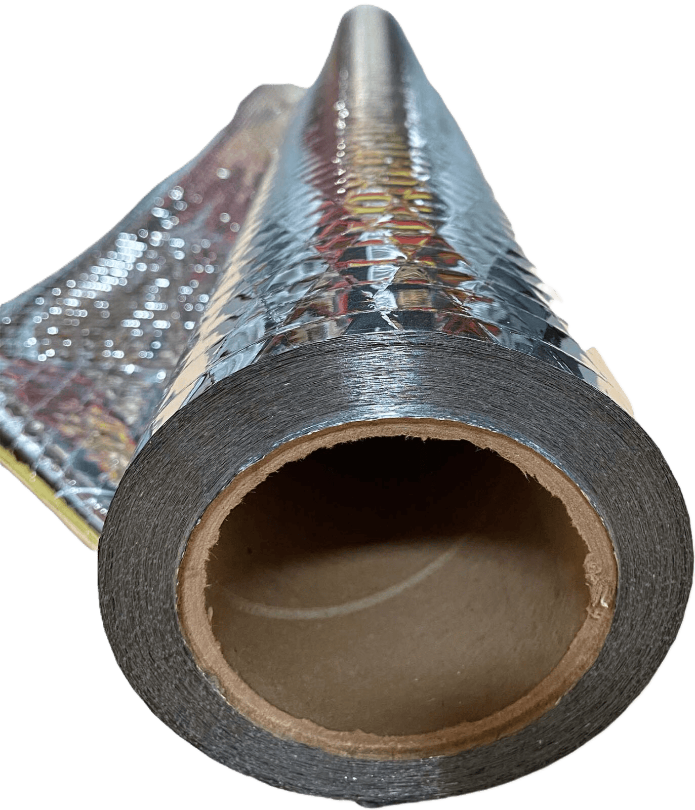 Roll of ES® Diamond Perforated RFID Radiant Barrier foil. Improved durability and performance over Super R Plus Diamond.