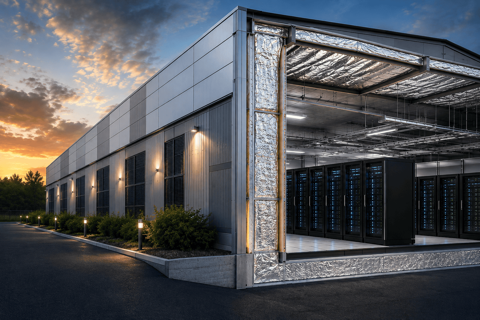 Data center insulation and reflective thermal solutions